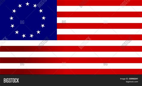 13 Colonies Flag Us Illustration Vector And Photo Bigstock