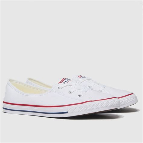 Womens White Converse Ballet Lace Slip Trainers | schuh