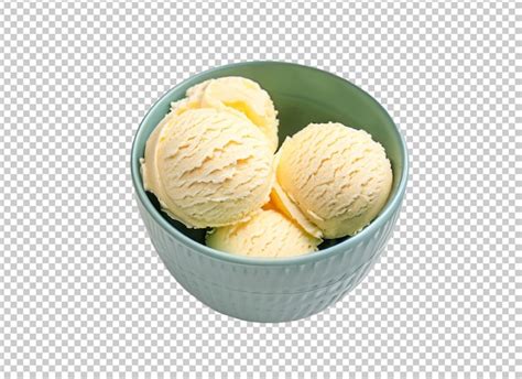 Premium Psd Bowl Of Ice Cream