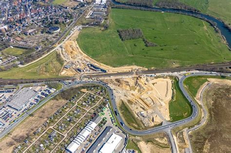 Luftbild Wesel Ausbau Der S Dumgehung Im Stra Enverlauf In Wesel Im