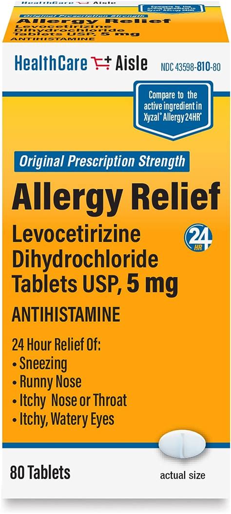 Amazon Healthcareaisle Allergy Relief Levocetirizine