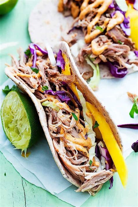 Kalua Pork Tacos Creme De La Crumb