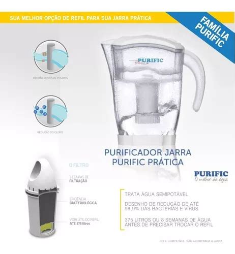 Refil P Purificador Filtro Jarra Purific Pr Tica Oferta Frete Gr Tis