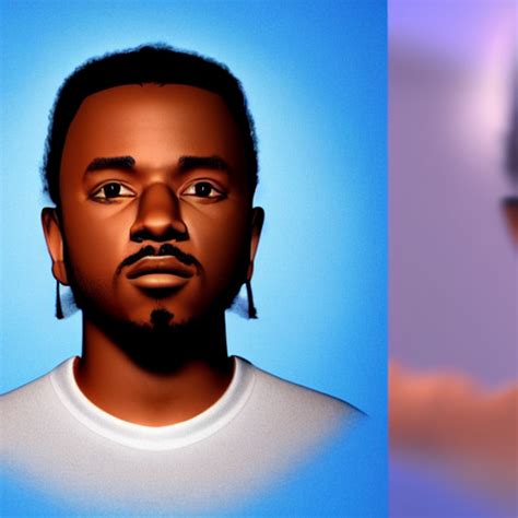 KREA AI 3 D Model Of Kendrick Lamar Disney Pixar Styled M