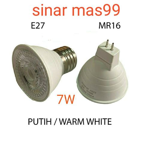 Jual Lampu Halogen Led Cob W E Mr Cahaya Putih Dan Warm White