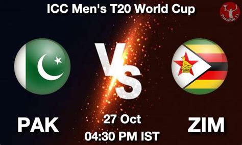 Pak Vs Zim Dream Prediction Team Live Cricket Oct