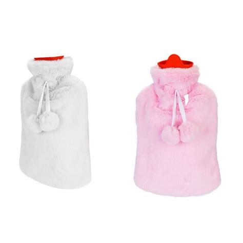 2l Hot Water Bottle With Plush Fleece Cover 2 Pack Shop Today Get It