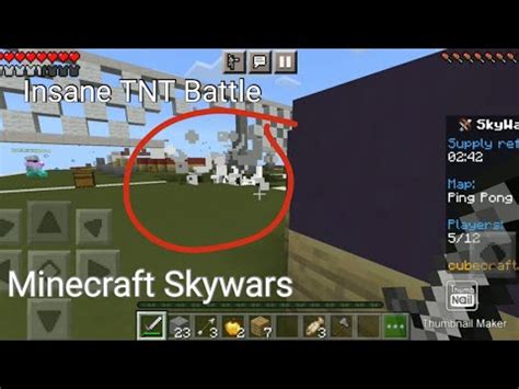 Insane Tnt Battle Minecraft Solo Skywars Minecraft Skywars