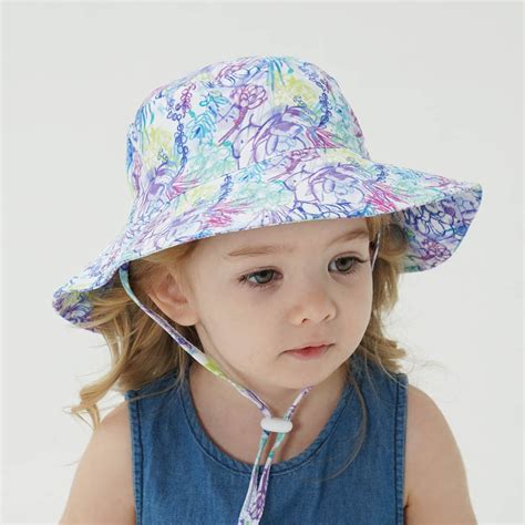 Baby Sun Hat Upf 50 Sun Protective Toddler Bucket Hat Summer Kids