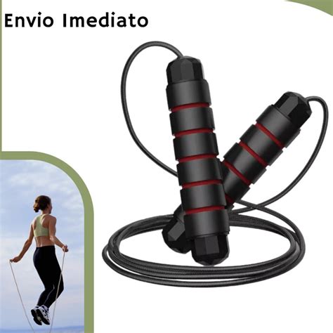 Corda De Pular Cross Speed Rope Rolamento Exerc Cio Cabo A O