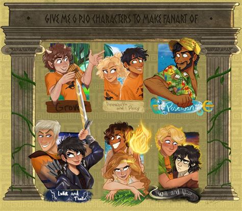 Percy Jackson And The Olympians Characters Fan Art