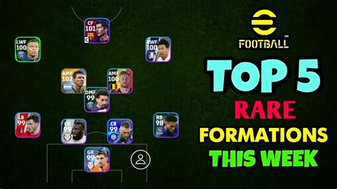 Top Rare Formation In Efootball Mobile Still Available