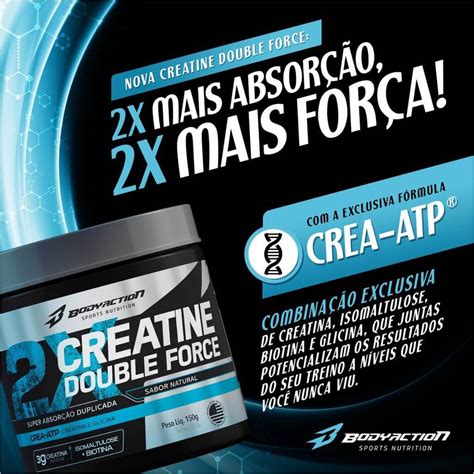 Creatine Double Force BodyAction Energia Do Corpo