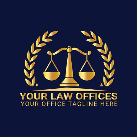 Gold Law Firm Logo Icon Design Creative Template For Company 15324063