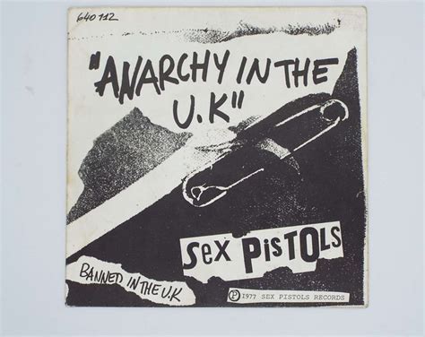 Vintage Sex Pistols Anarchy In The Uk Vinyl Record Single Rpm