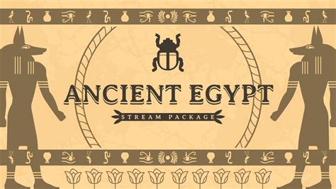 Ancient Egypt Egyptian Twitch Overlay Ancient Stream Package Youtube