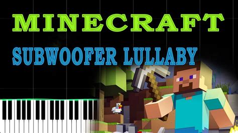 Minecraft Subwoofer Lullaby Piano Cover Pvisualiano Youtube