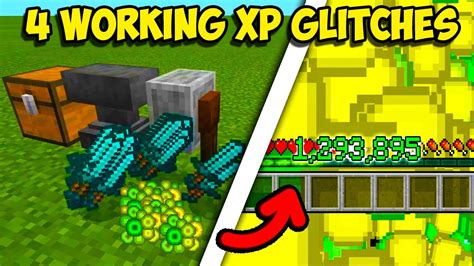 Minecraft Bedrock 4 WORKING UNLIMITED XP GLITCHES PS4 Xbox PC