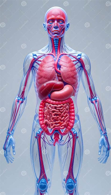 human anatomy  model detailed visualization  internal organs
