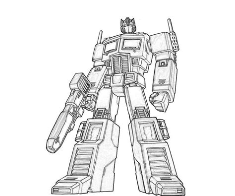 Desenho De Optimus Prime Para Colorir Tudodesenhos