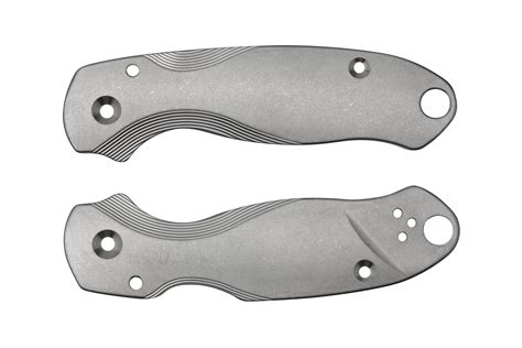 Flytanium Spyderco Para 3 Scales Lotus Titanium Advantageously