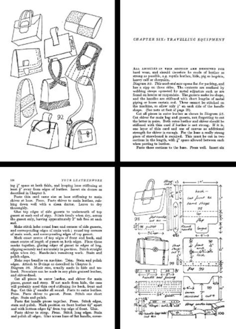 Leatherwork Easy Leather Projects Designs Patterns Instructions