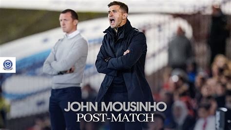 John Mousinho Post Match Barnsley Pompey Youtube