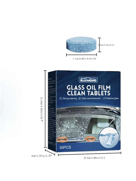 Rayhong Car Windshield Cleaning Effervescent Tablets Removes Oil