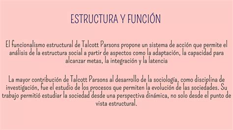 Aportes Te Ricos E Influencias De Talcott Parsons Y Robert Merton