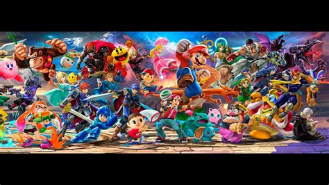 3840x2160 Super Smash Bros Ultimate Banner For Dual Asymmetrical