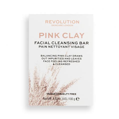 Revolution Skincare почистващ сапун за лице Balancing Pink Clay