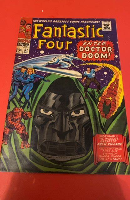 Fantastic Four 57 1966 Doctor Doom Coversilver Surferinhumans