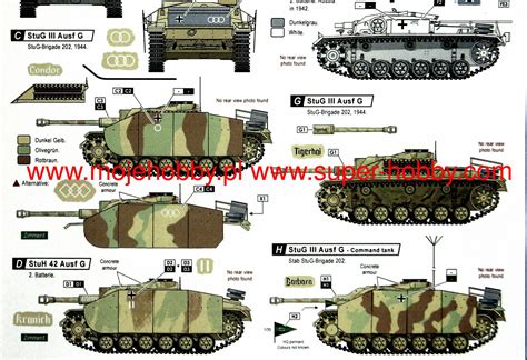 Stug Abt Stug Iii Ausf B E F G And Stuh Star Decals C