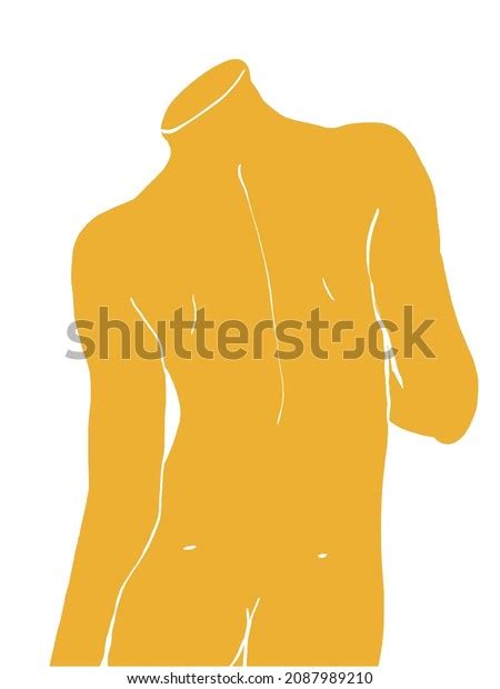 Matisse Style Handdrawn Naked Female Body Stock Vector Royalty Free