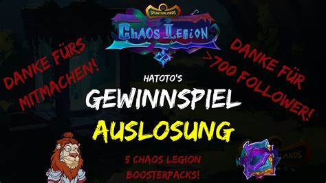 Splinterlands Twitter Gewinnspiel Auslosung Youtube