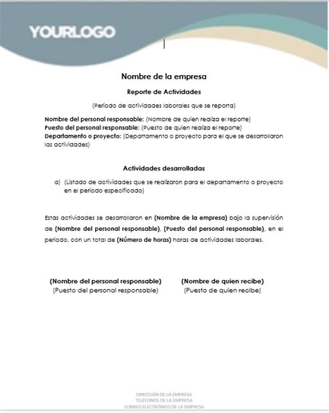 Informes Sencillos Como Hacer Un Informe De Actividades Ejemplos