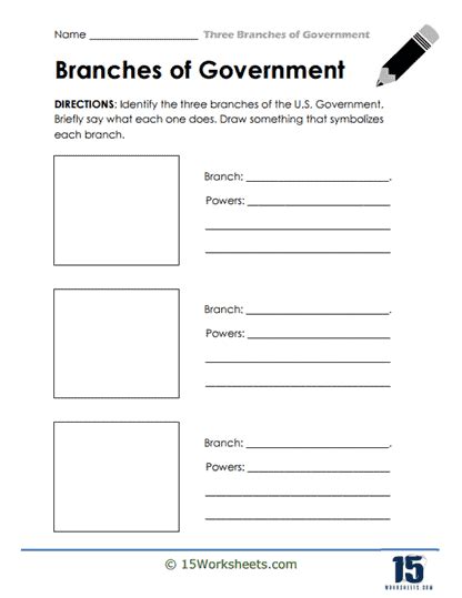 Branches Of Government Worksheets 15 Worksheets Library