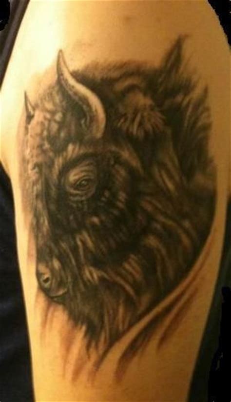 Buffalo tattoo done by Frankenshultz Ink @ Art labs tattoo #buffalo # ...