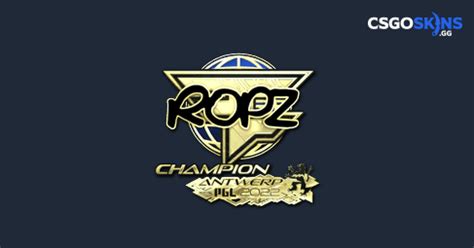 Sticker Ropz Gold Champion Antwerp Csgoskins Gg