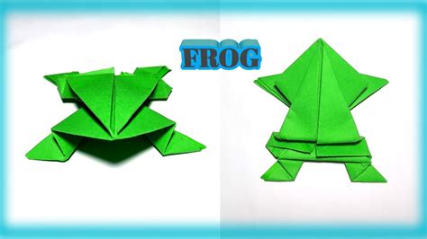 How To Make A Paper Frog To Jump 🐸🐸 3d Youtube