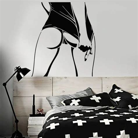 Naked Woman Wall Sticker Nude Women Vinyl Decal Sexy Butt Adult