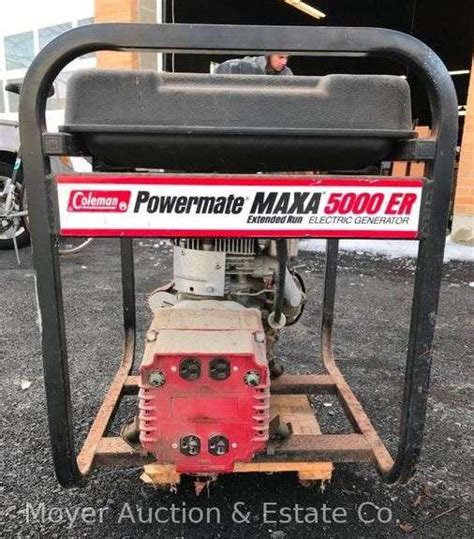 Coleman Powermate MAXA 5000 ER Electric Generator Turns Over Unknown