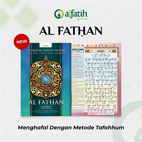 Al Quran Hafalan Al Fathan Ukuran Besar A Tajwid Warna Dan Terjemah