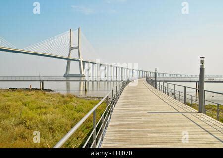 Vasco Da Gama Bridge Lisbon Stock Photo Alamy