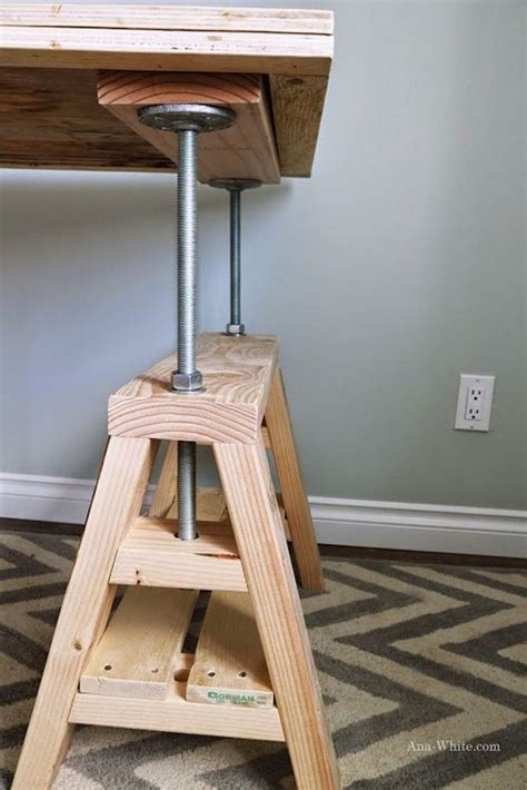 Creative And Stylish Diy Height Adjustable Table Ideas Diy