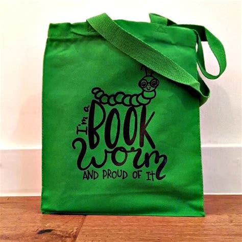 Book Worm Tote Bag Book Lover T Reading T For Kids Etsy