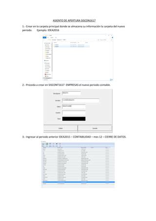 Asiento De Apertura Siscon Pdf