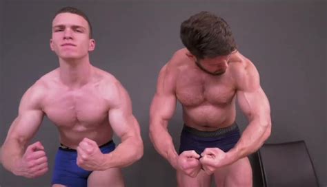 Muscle Guys Flex Lift Arm Wrestle