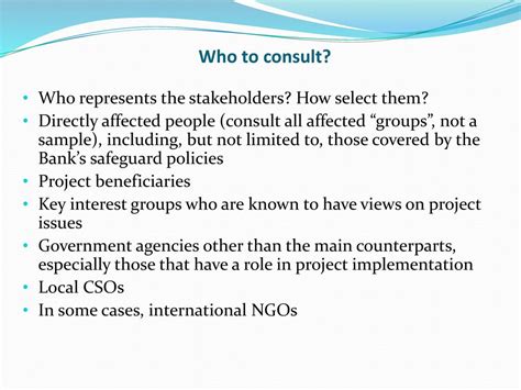 Stakeholder Consultations Ppt Download