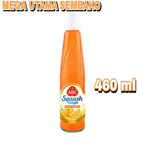 Jual Sirup Abc Squash Delight Florida Orange 460 Ml Shopee Indonesia